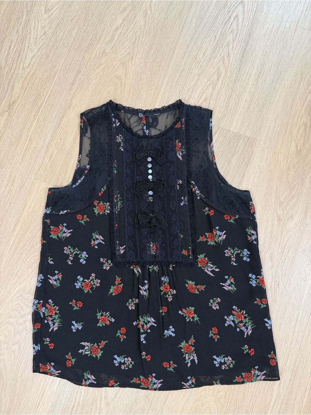 Coach Silk Floral Blouse 6 - Picture 2 of 7
